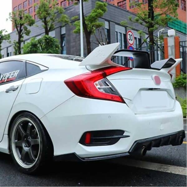 CIVIC FC5 2016-2020 IÇIN UYUMLU BAGAJ ÜSTÜ SPOILER M MODEL - Görsel 5