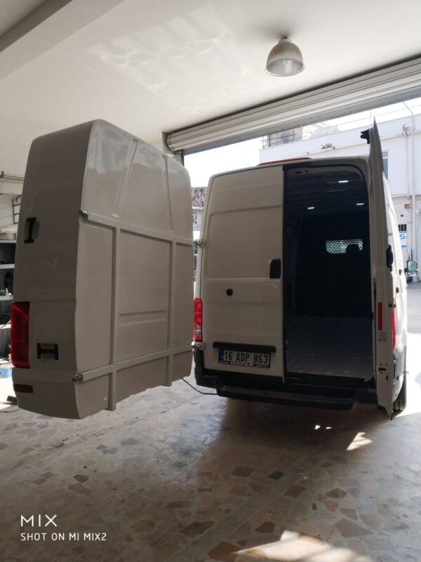 MERCEDES SPRİNTER VW CRAFTER FORT TRANSİT VB .. İLAVE ARKA BAGAJ - Görsel 12