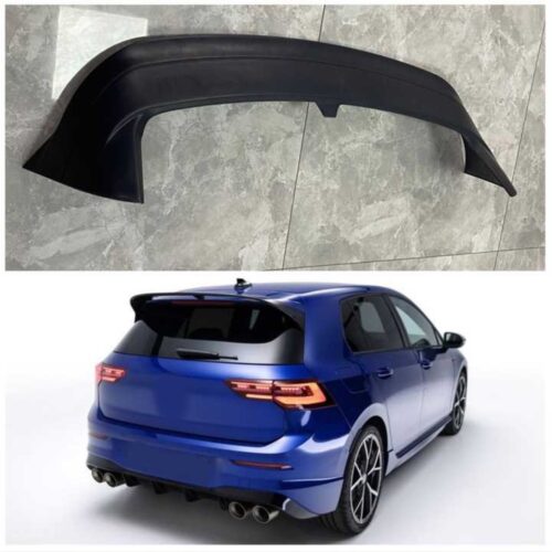 GOLF 8 IÇIN UYUMLU SPOILER – PIANO BLACK (PARLAK SIYAH)