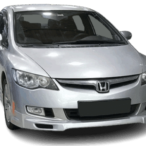 Honda Civic Fd6 (2006-2009) Makyajsız  Kasa için Makyajlı Ön Tampon Ek (Plastik)