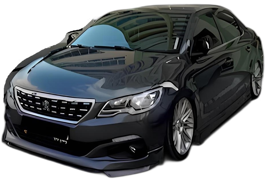 Peugeot 301 Makyajlı (2017 - 2021) Abt Style Ön Ek (Plastik)