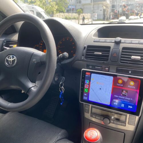 TOYOTA ESKİ AVENSİS ANDROİD CARPLAY MULTİMEDYA 4 RAM 64 HAF. QLED AHD KAMERA