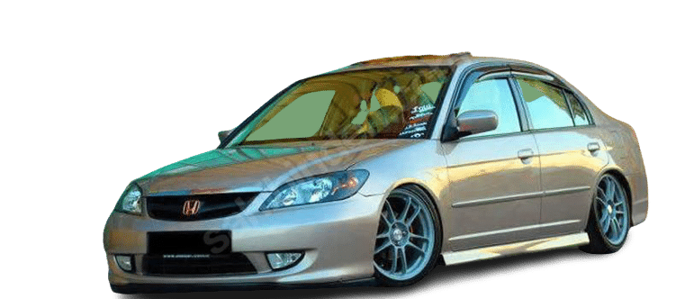 Honda Civic Vtec 2 (2001 - 2006) Marşpiyel Seti (Plastik)