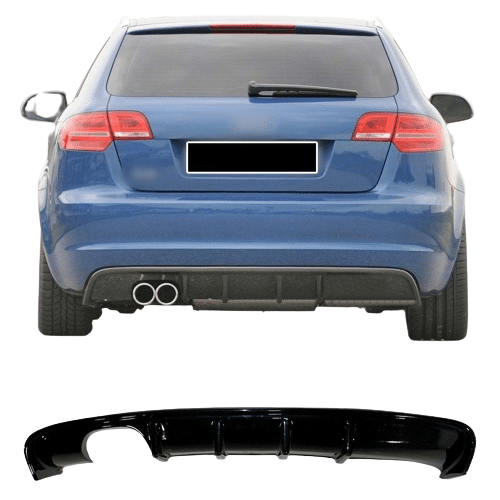 Audi A3 8p (2008-2010) Arka Tampon - Difüzör (Plastik) - Görsel 2