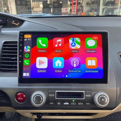HONDA CİVİC FD6 10 İNÇ ANDROİD CARPLAY MULTİMEDYA KAMERA 4/64