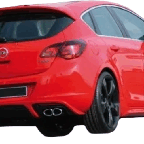 Opel Astra J (2011 – 2013)  Irmcher Style Arka Ek – Difüzör (Plastik)