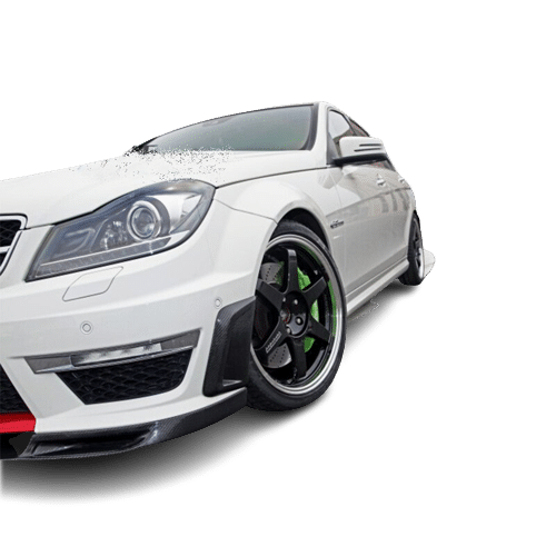 Mercedes W204 C63 (2011-2013) Ön Tampon Yan Hava Kapakları (Plastik) - Görsel 4