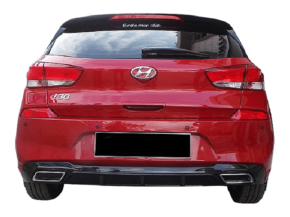 Hyundai i30 (2017-2018) Arka Tampon - Difüzör (Plastik)