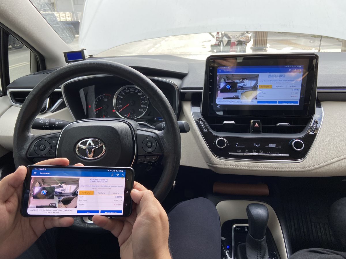 TOYOTA COROLLA 2019 ANDROİD MULTİMEDYA 4-32 8 ÇEK. CARPLAY- QLED EKRAN- AHD GERİ GÖRÜŞ KAMERASI 3 AMFİ ÇIKIŞLI PRO CİHAZ