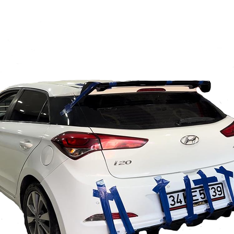 Hyundai i20 Uyumlu (2014-2020) Üniversal Plastik Spoiler - Görsel 2