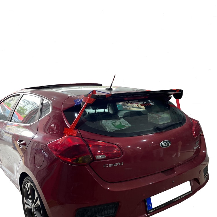 Kia Ceed Uyumlu (2012-2018) Üniversal Plastik Spoiler - Görsel 3