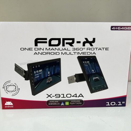FOR-X X-9104A 360* DÖNER 10.2 TEK DİN TABLET 4/64 PRO SERİ