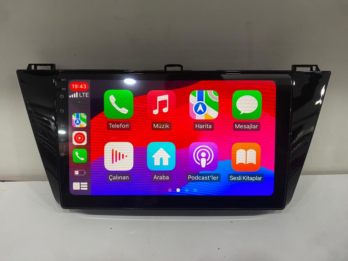 VOLKSWAGEN TİGUAN 2017-2018 ANDROİD MULTİMEDYA 4-32 8 ÇEK. CARPLAY- QLED EKRAN- AHD GERİ GÖRÜŞ KAMERASI 3 AMFİ ÇIKIŞLI PRO CİHAZ