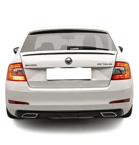 Skoda Octavia MK3 (2013 - 2017) Custom Style Arka Tampon Eki - Difüzör (Plastik)