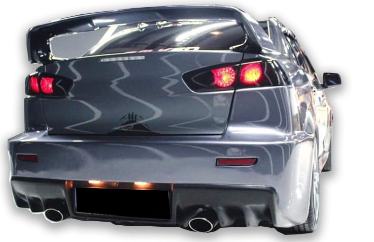 Mitsubishi Lancer 2009 Sonrası Evo 10 Arka Tampon (Plastik) - Görsel 4