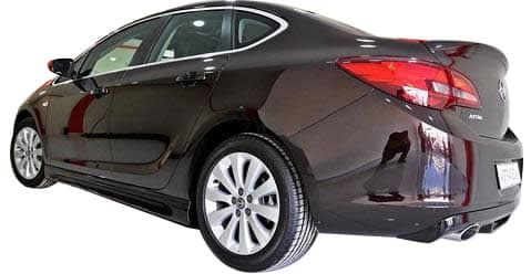 Opel Astra J Sedan 2013 Sonrası Arka Tampon Eki - Difüzör (Plastik)