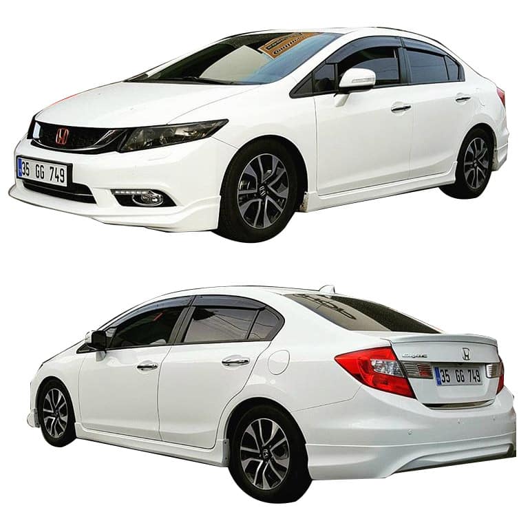 Honda Civic FB7 (2012-2016) Modulo Black Edition Body Kit (Plastik) - Görsel 2