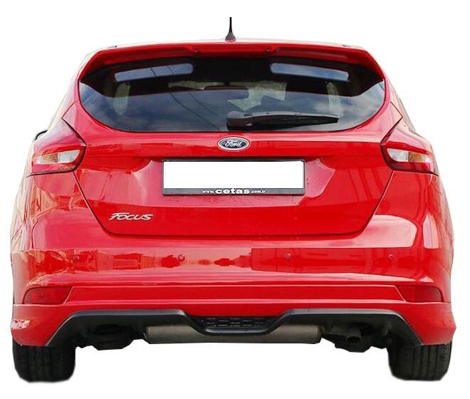 Ford Focus 3 HB Makyajlı (2015-2018) Arka Tampon Eki - Difüzör (Plastik)