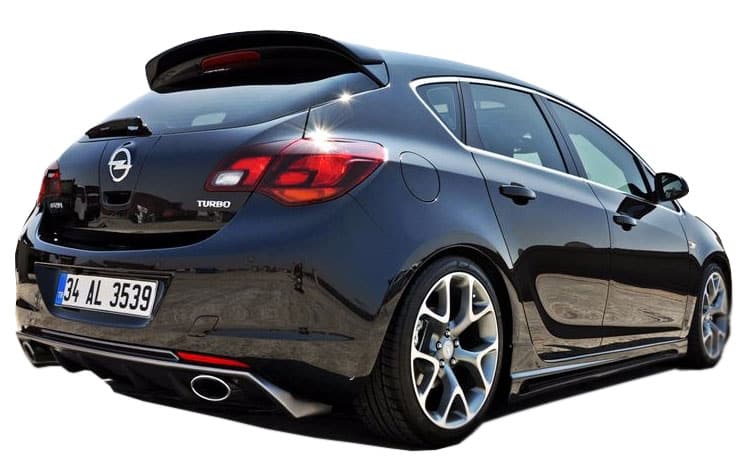 Opel Astra J HB (2010-2012) Makyajsız Arka Tampon Eki - Difüzör (Plastik) - Görsel 3