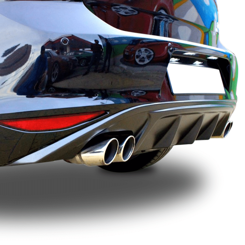 Volkswagen Golf 7 (2012-2016) Arka Tampon Eki - Difüzör (Plastik) - Görsel 2