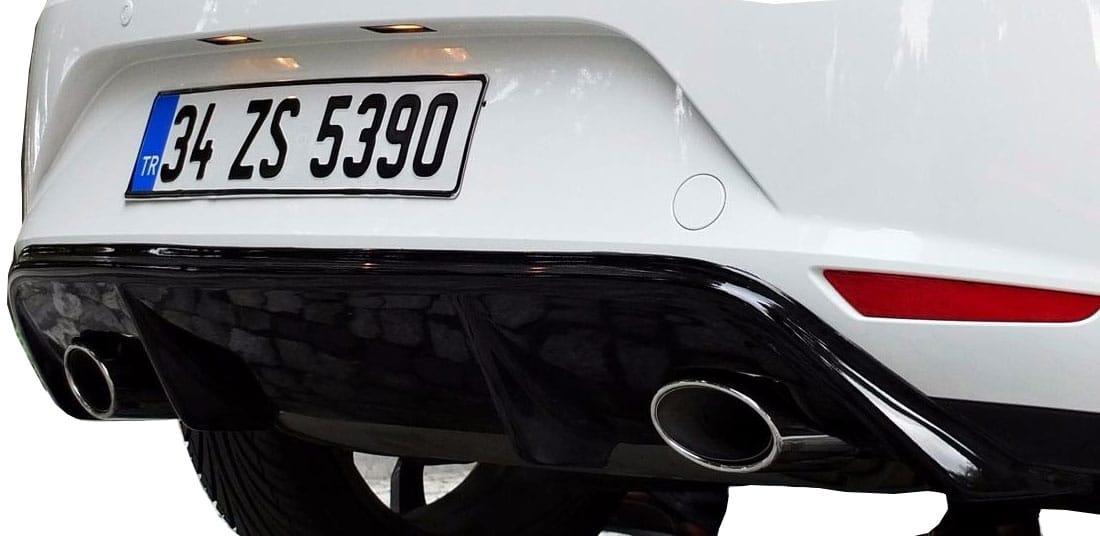 Seat Leon MK3 - 5F (2013-2016) Style Arka Tampon Eki - Difüzör (Plastik) - Görsel 2