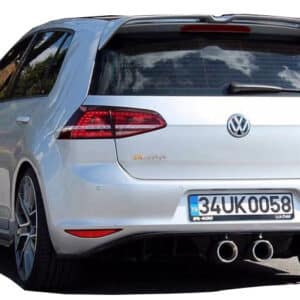 Volkswagen Golf 7 (2012-2016) R400 Arka Tampon Eki - Difüzör (Plastik)