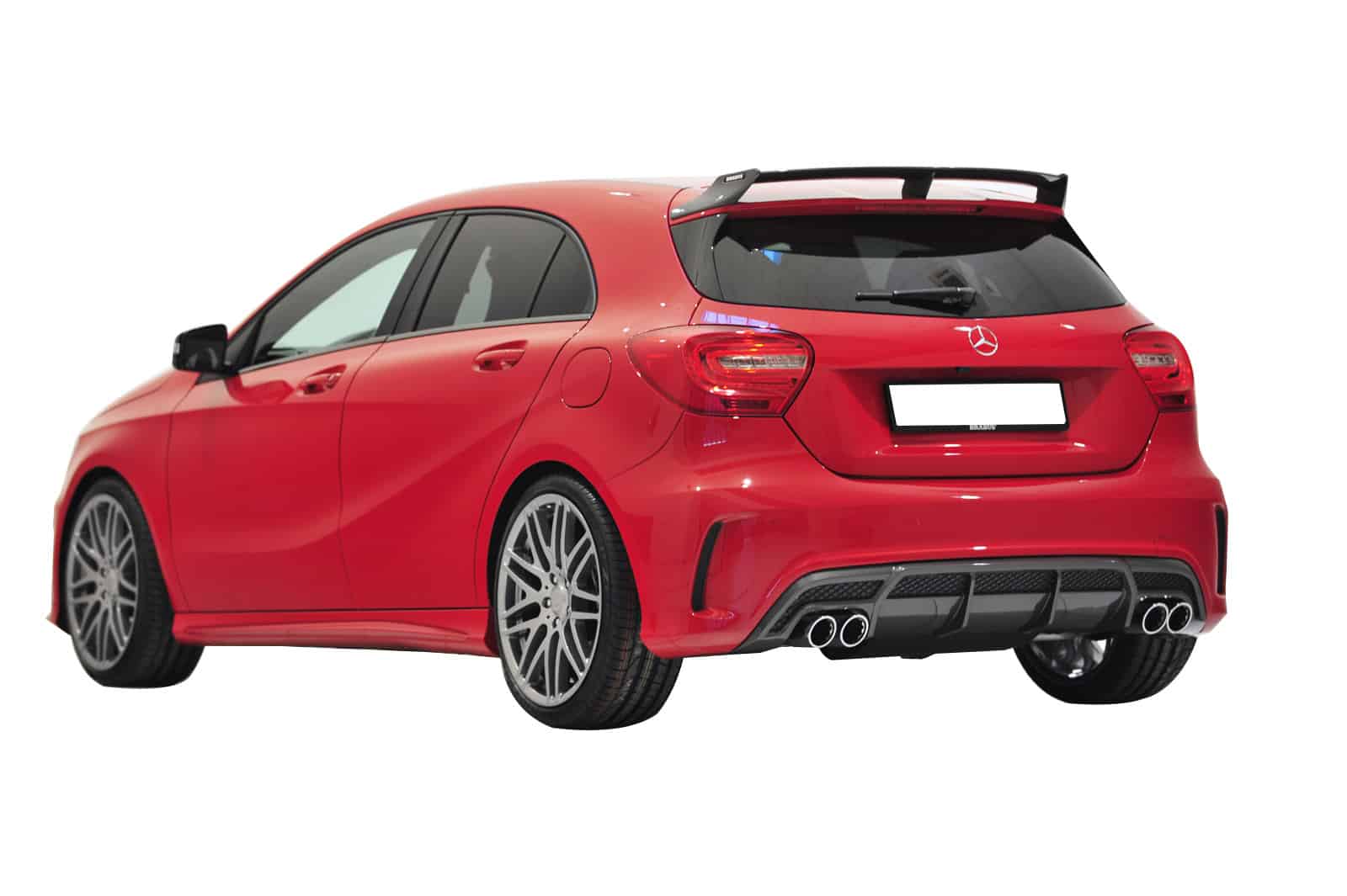 Mercedes A Serisi W176 (2012-2018) AMG A180 A200 A250 Arka Tampon Eki - Difüzör (Plastik) - Görsel 2