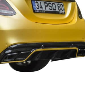 Mercedes C Serisi W205 (2015-2018) Arka Tampon Eki - Difüzör (Plastik)