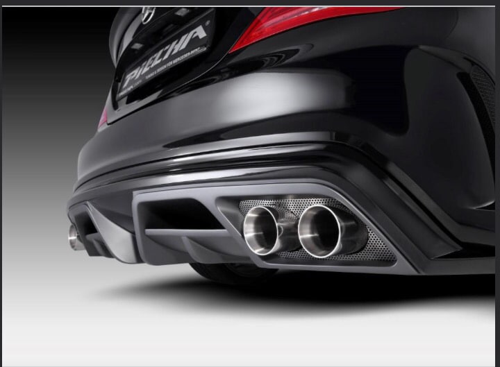 Mercedes CLA W117 AMG (2012-2015) Piecha Arka Tampon Eki - Difüzör (Plastik) - Görsel 2