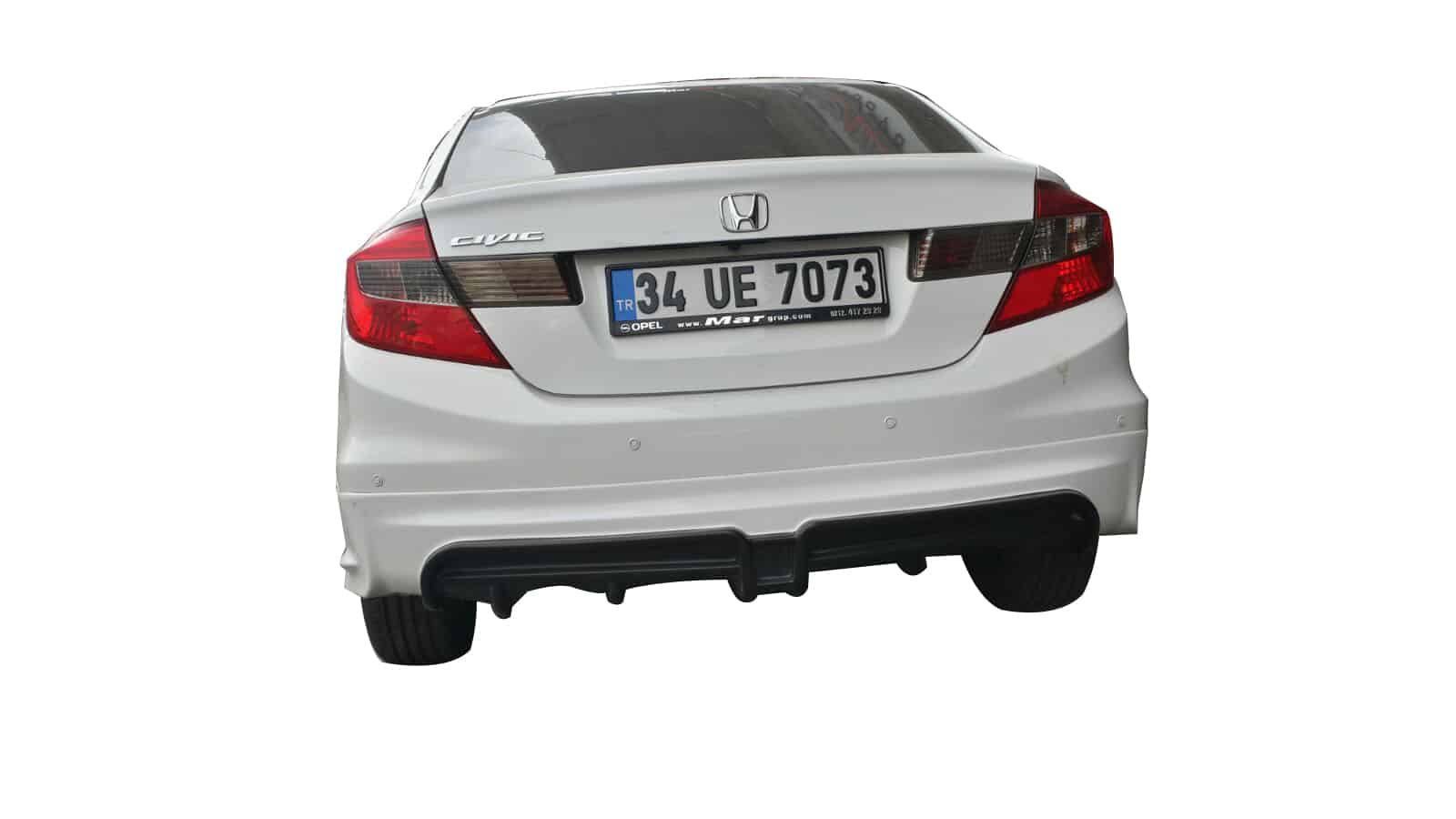 Honda Civic FB7 (2012-2016) Mugen RR Arka Tampon Eki - Difüzör (Plastik) - Görsel 2