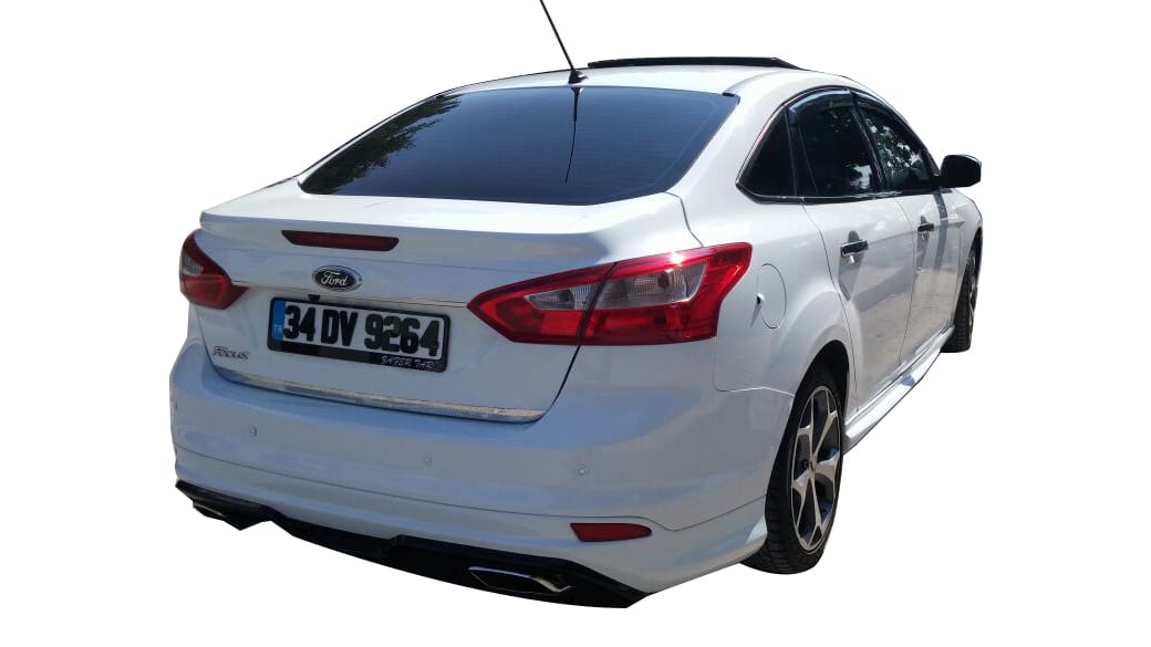 Ford Focus 3 Sedan (2012-2018) Arka Tampon Eki - Difüzör (Plastik)