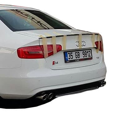 Audi A4 B8 Makyajlı 2012 - 2016 S4 Arka Tampon Eki - Difüzör (Plastik) - Görsel 3