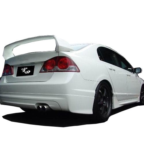 Honda Civic FD6 (2006-2011) Mugen Arka Tampon Eki - Difüzör (Plastik) - Görsel 2