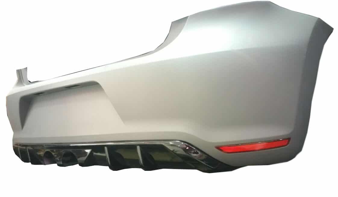 Volkswagen Polo (2010-2014) GTİ R400 Arka Tampon Eki - Difüzör (Plastik) - Görsel 2