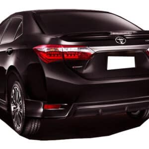 Toyota corolla (2012-2016) Arka Tampon Flap + Difüzör (Plastik)