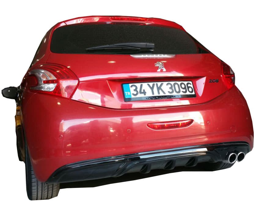 Peugeot 208 (2012-2015) Arka Tampon Eki - Difüzör (Plastik)