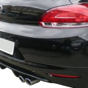 Volkswagen Scirocco (2009-2014) Sağ-Sol Çift Çıkışlı Arka Tampon Eki - Difüzör (Plastik)