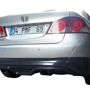 Honda Civic FD6 (2006-2011) Custom Arka Tampon Eki - Difüzör (Plastik)