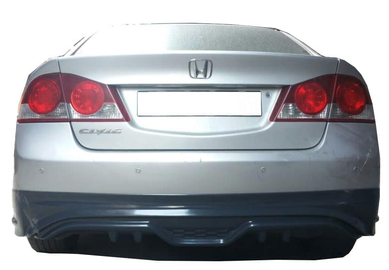 Honda Civic FD6 (2006-2011) Custom Arka Tampon Eki - Difüzör (Plastik) - Görsel 2