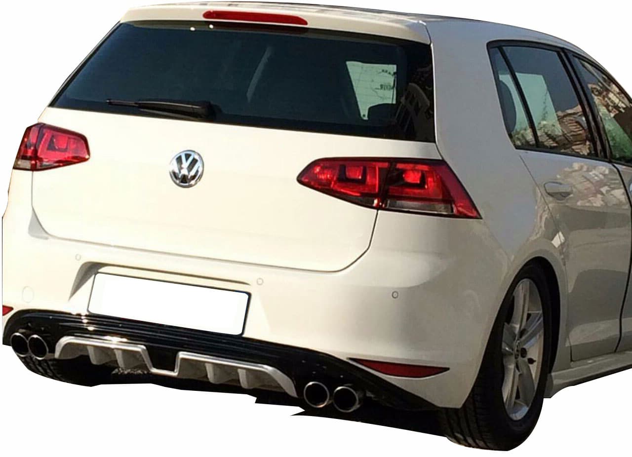 Volkswagen Golf 7 (2012-2016) Custom Arka Tampon Eki - Difüzör (Plastik)