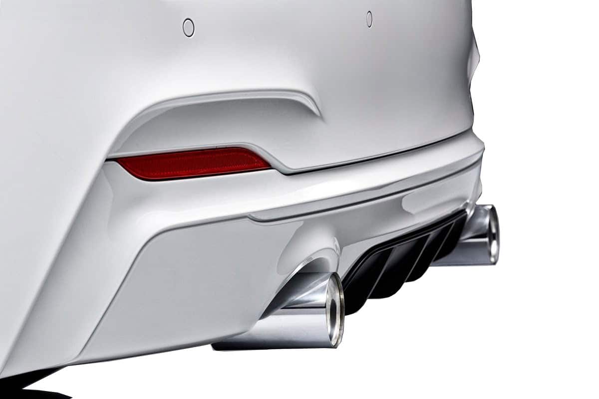 Bmw 2 Serisi F22 2014 Sonrası M Performance Arka Tampon Eki - Difüzör (Plastik)
