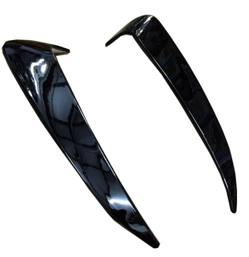 Mercedes C Serisi W205 Coupe (2015-2018) Arka Tampon Kaşları (Parlak Siyah) - Görsel 2