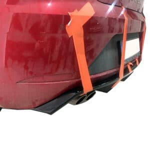 Seat Leon (2017-2019) Soldan Çift Çıkış Arka Tampon Eki - Difüzör (Plastik)