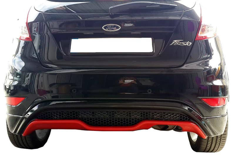 Ford Fiesta (2009-2016) ST Desing Arka Tampon Eki - Difüzör (Plastik)