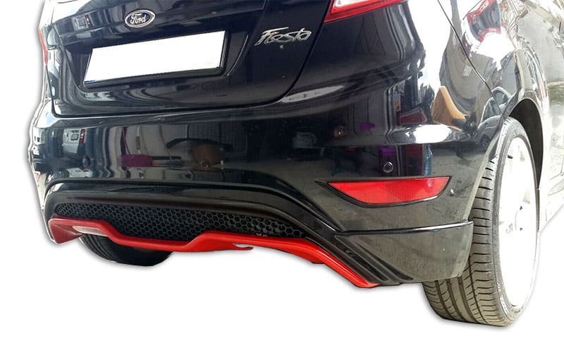 Ford Fiesta (2009-2016) ST Desing Arka Tampon Eki - Difüzör (Plastik) - Görsel 2