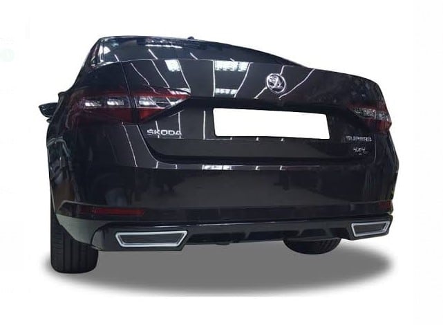 Skoda SuperB Egzoz Görünümlü Difüzör (Plastik)