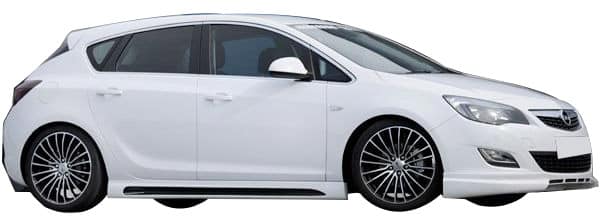 Opel Astra J HB - Sedan Uyumlu 2013 - 2015 Yan Marşpiyel Seti (Plastik) - Görsel 2