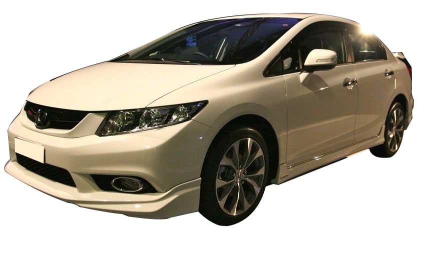 Honda Civic FB7 (2012-2016) Modulo Black Edition Yan Marşpiyel Seti (Plastik)