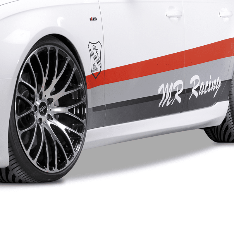 Audi A4 B8 2008 - 2012 RS4 Yan Marşpiyel Seti (Plastik) - Görsel 3