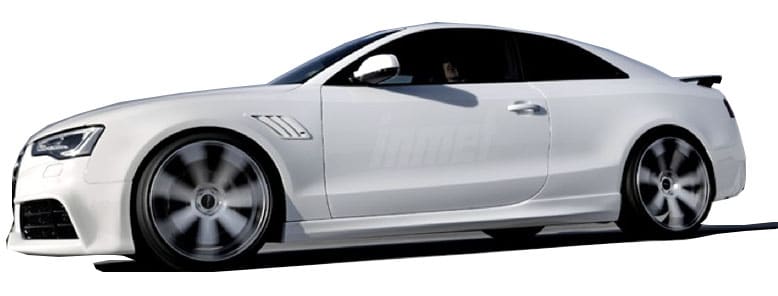 Audi A5 8P3 2008 - 2016 Coupe 2 Kapı RS5 Yan Marşpiyel Seti (Plastik) - Görsel 2